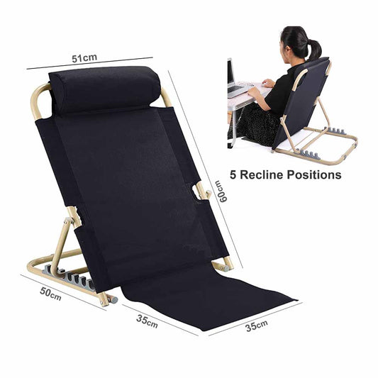 Adjustable Bed Backrest with Head Pillow